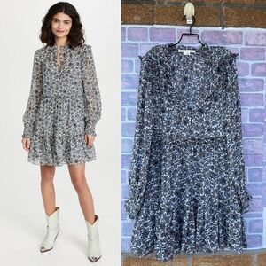 Veronica Beard Savile Floral Silk Mini Dress size 8